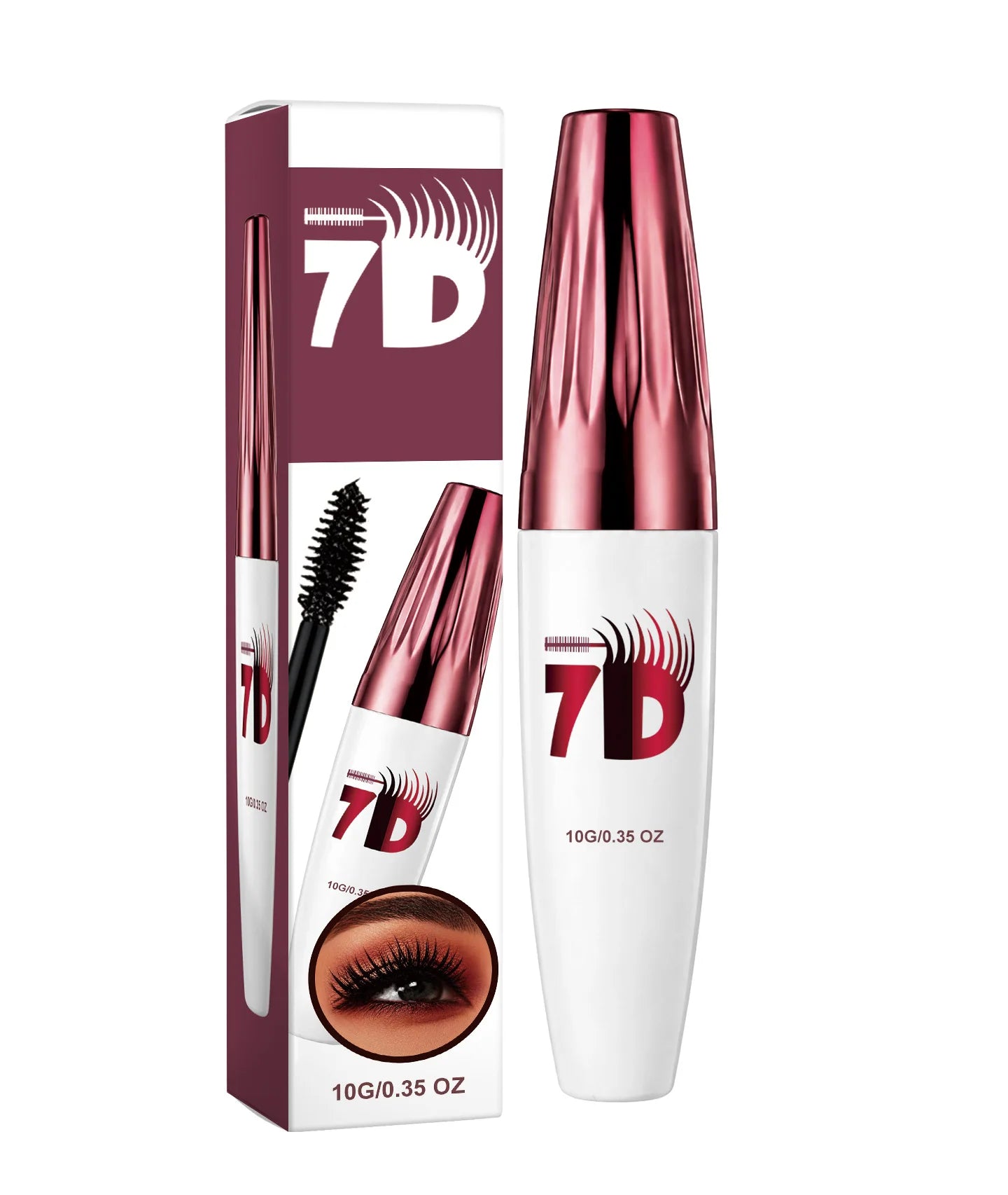 7D Fiber Mascara – Waterproof, Volumizing & Collagen Lashes