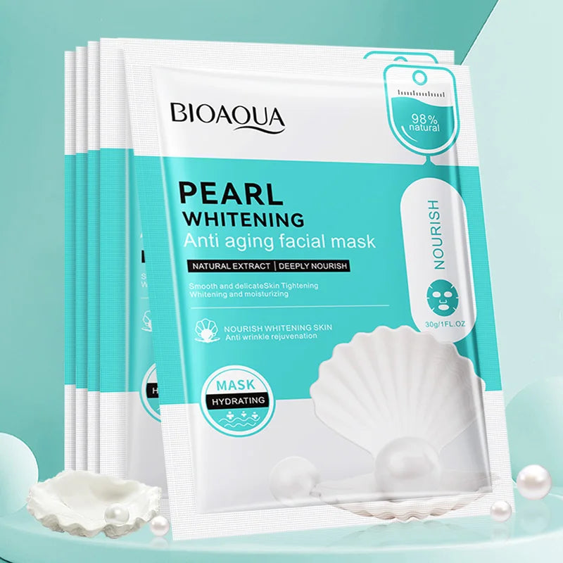 BIOAQUA Snail Hyaluronic Acid Face Mask 20pcs | Hydrating & Firming