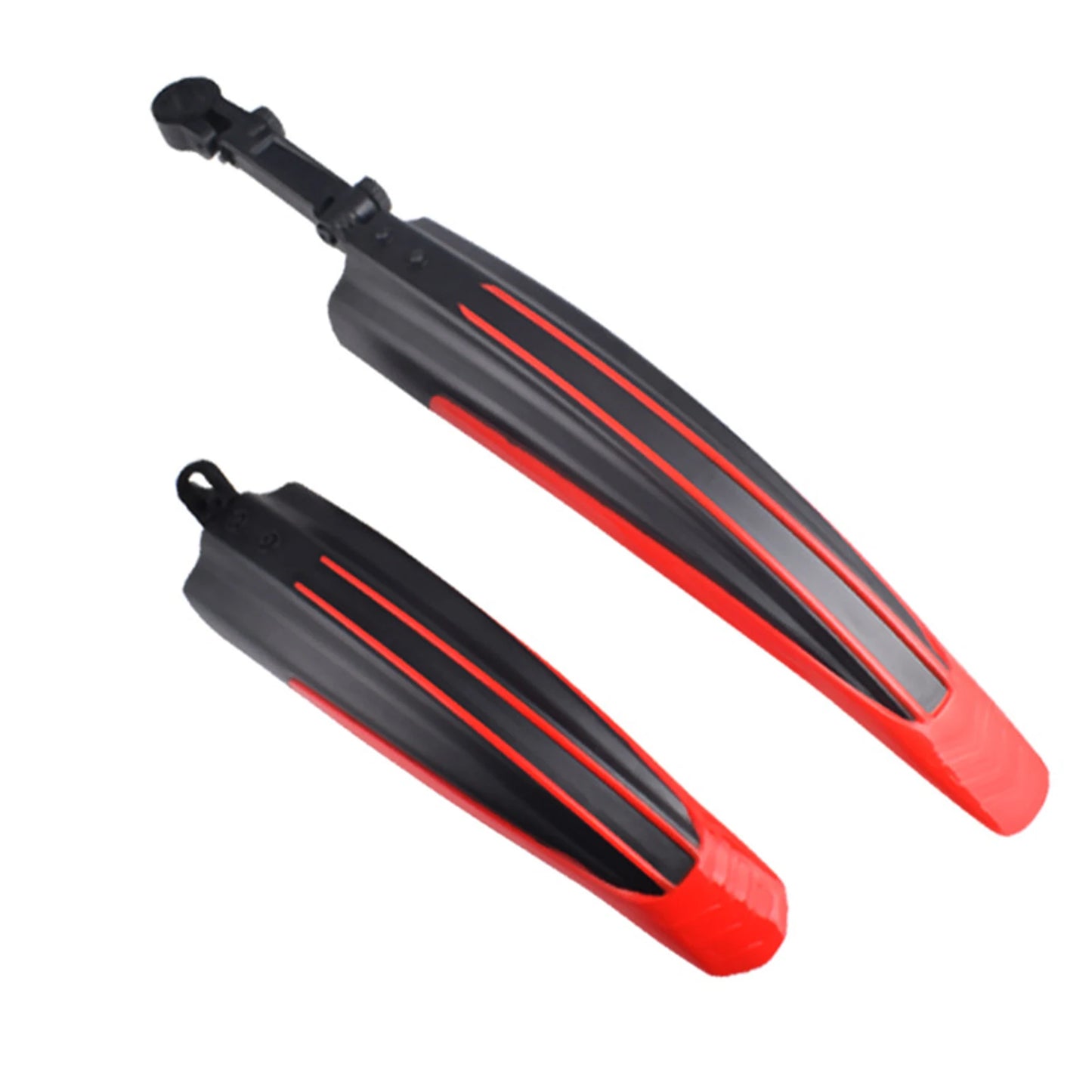 Adjustable Bicycle Fenders Bike Bicycle Cycling Tire Front/Rear Mudguard for Mountain Road Bike Peaceful Pleasures Health and Wellness Black Red