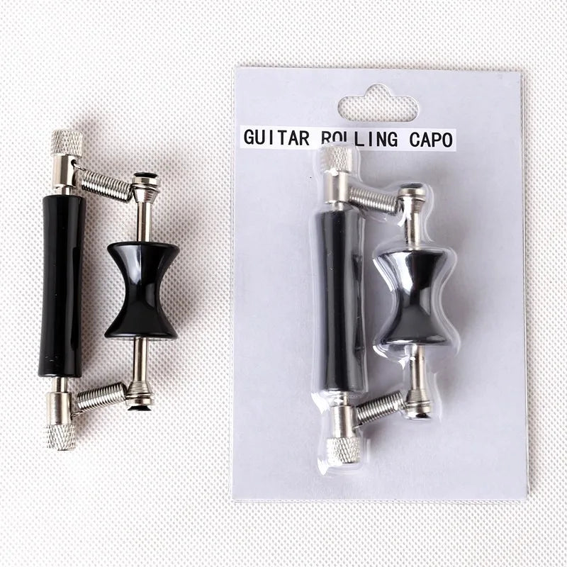 Rolling Guitar Capo Glider Quick Setup Sliding Aluminum Alloy Rubber