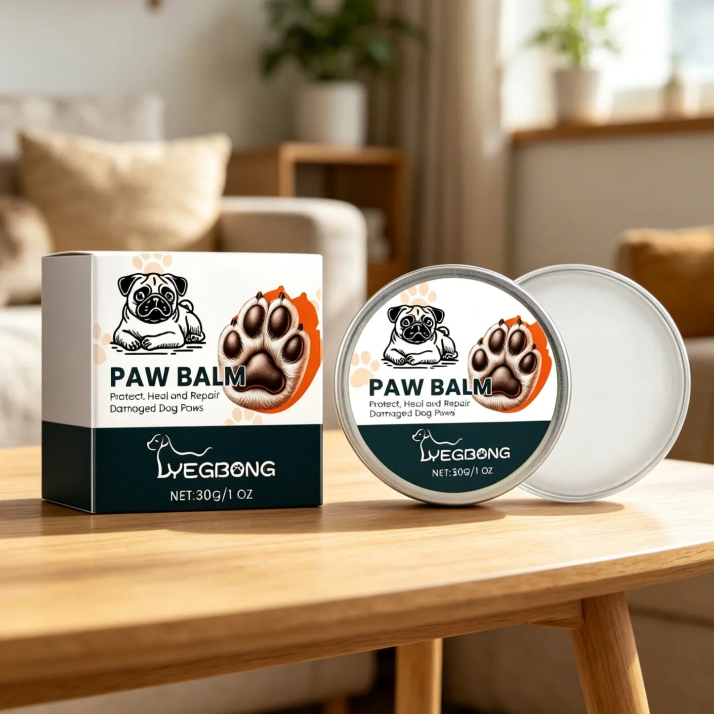 YEGBONG Dog Paw Balm – Shea Butter & Coconut Oil Moisturizer