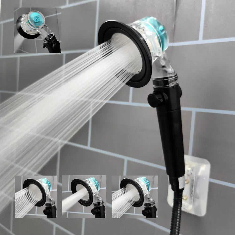 3-Mode Turbo Fan Shower Head | High Pressure & Water Saving