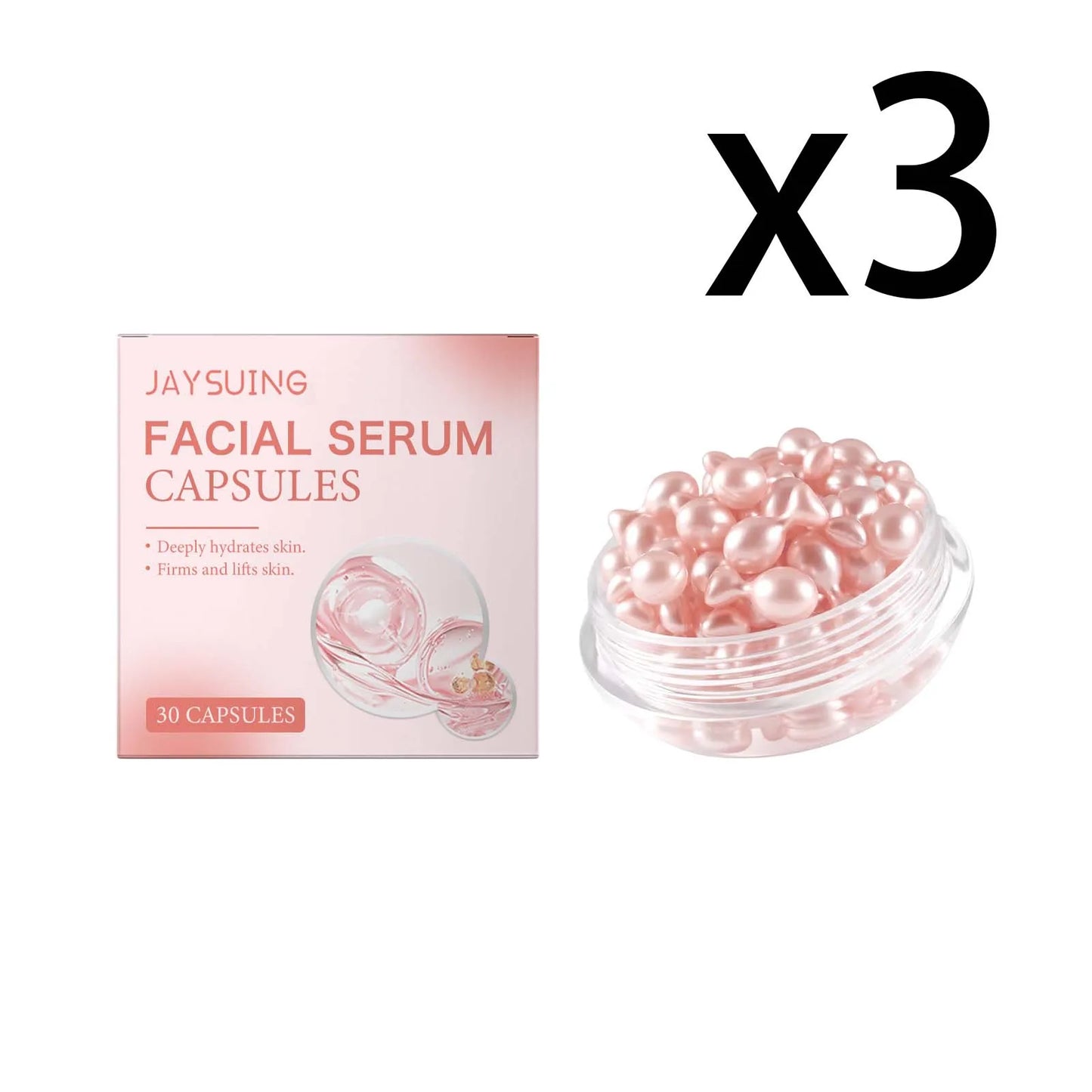Retinol Face Essence Capsule for Firm Skin Elasticity Peaceful Pleasures Health and Wellness 3x30 CAPSULES 30 CAPSULES