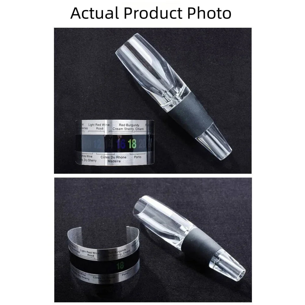 Clip-On Wine Bottle Thermometer | LCD Display | No Battery