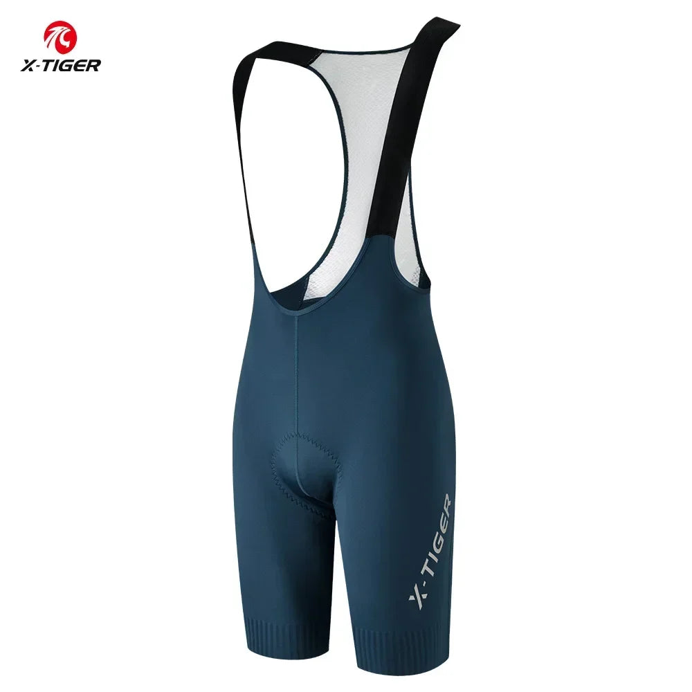 X-TIGER Men's Cycling Bib Shorts – 120 Density Pro Chamois Pad