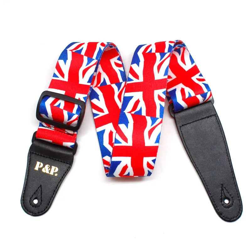 Printed Guitar Strap Heat Transfer Instrument Accessories Oblique