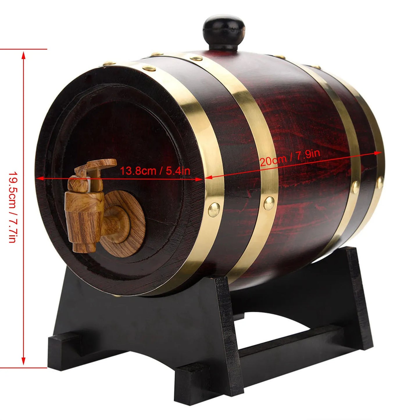 Oak Barrel Vintage Wood Timber Wine Beer Whiskey Rum Port