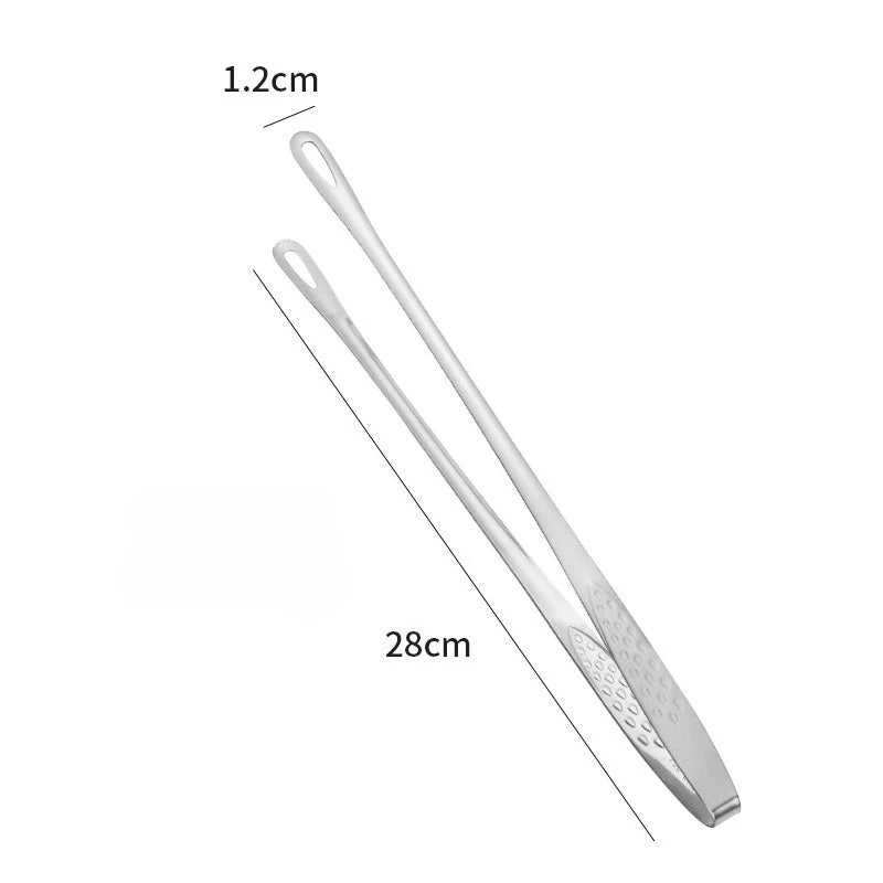 304 Stainless Steel BBQ Tongs – Korean Grill & Steak Clips