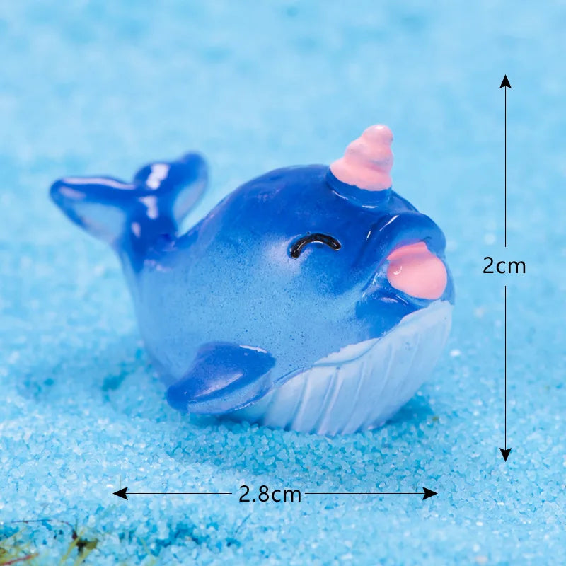 Mini Ocean Resin Animals Tiny Sea Animals Figurines Marine Miniature Animals Aquarium Ornaments Home Decorations fairy garden Peaceful Pleasures Health and Wellness 17