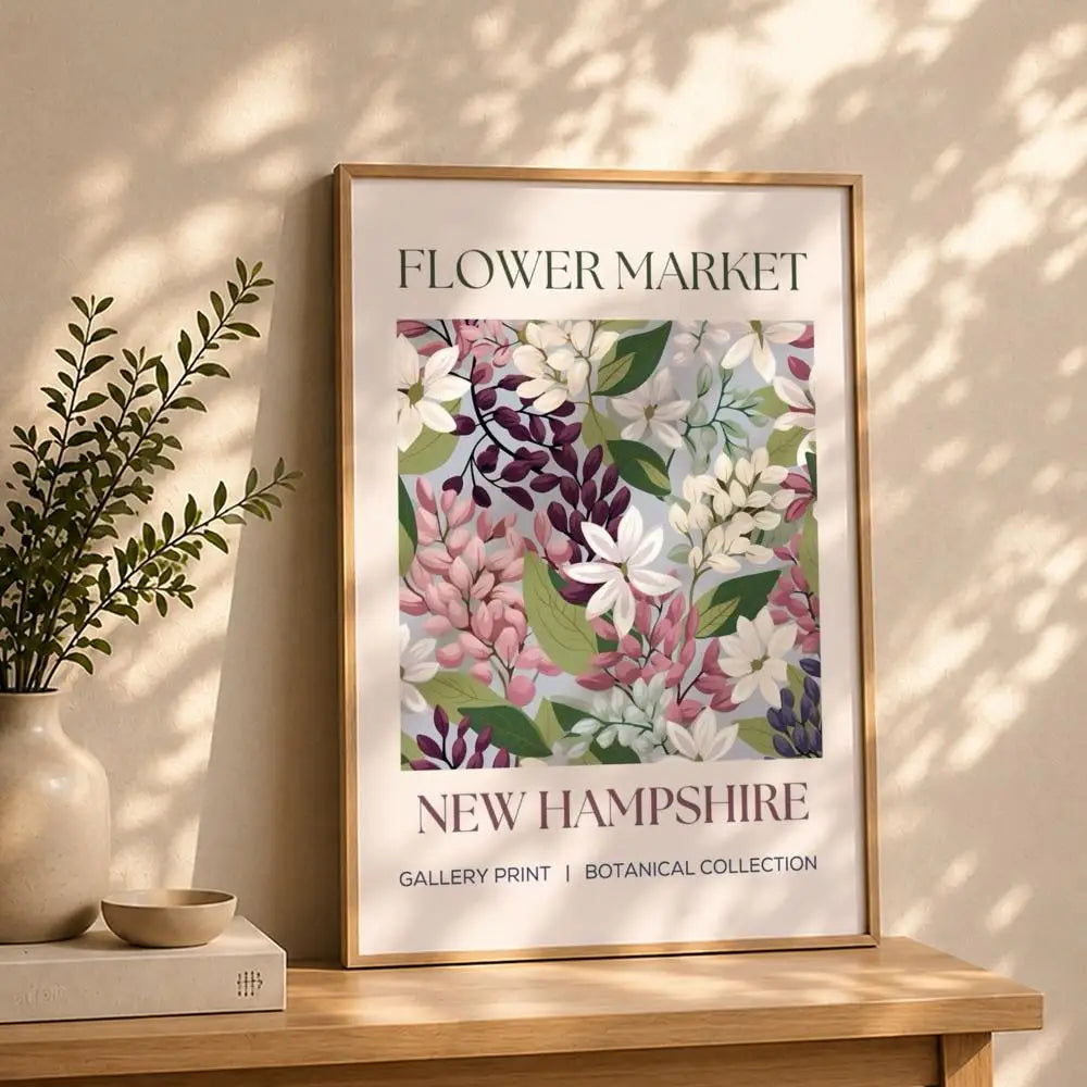 Pattern F-FlowerS Poster HD Self Adhesive Waterproof Wall Art Ideal for Home Office Dorm Bedroom Great Gift Peaceful Pleasures Health and Wellness