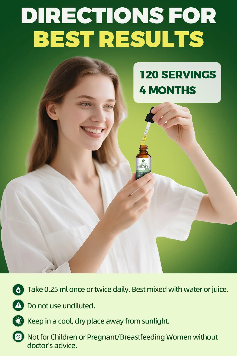 Oregano Oil Drops 4-in-1 with Turmeric & Vitamin E Peaceful Pleasures Health and Wellness