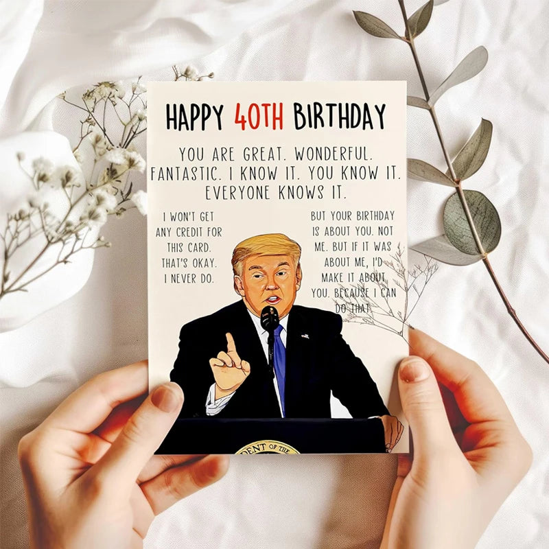 Funny Happy 40th Birthday Card for Women & Men | Humorous
