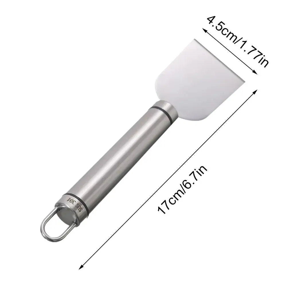 Versatile cleaning scraper Durable metal stainless steel glue remover Snow shovel for kitchen, bathroom and home use Peaceful Pleasures Health and Wellness
