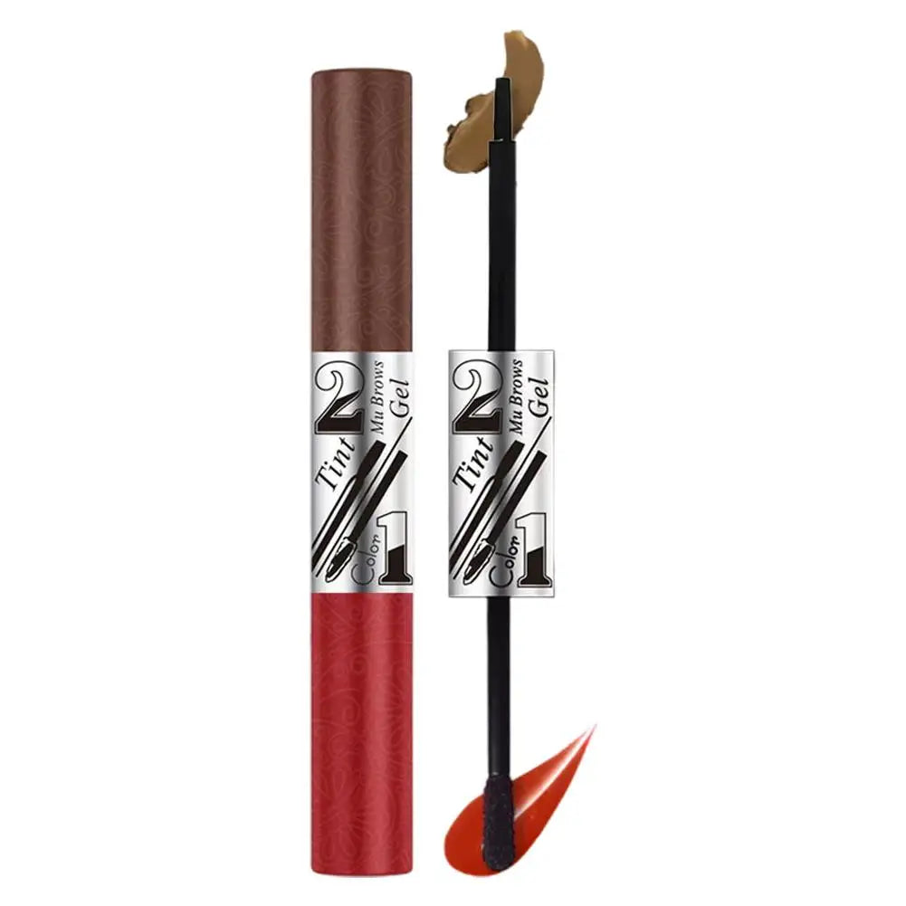 Tear-Off Eyebrow Gel And Tear-off Lips Stain Cosmetic Combined Long-Lasting Intense Color Sweat-Resistant Peeling Makeup Peaceful Pleasures Health and Wellness 02