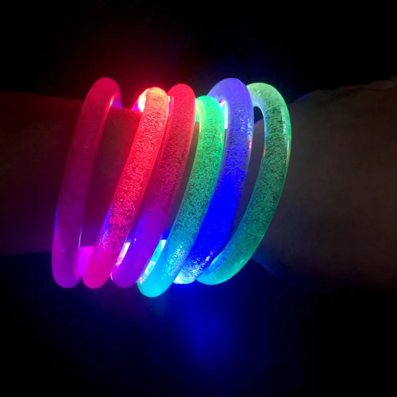 LED Glow Bracelets for Party & Halloween – 1-100 PCS