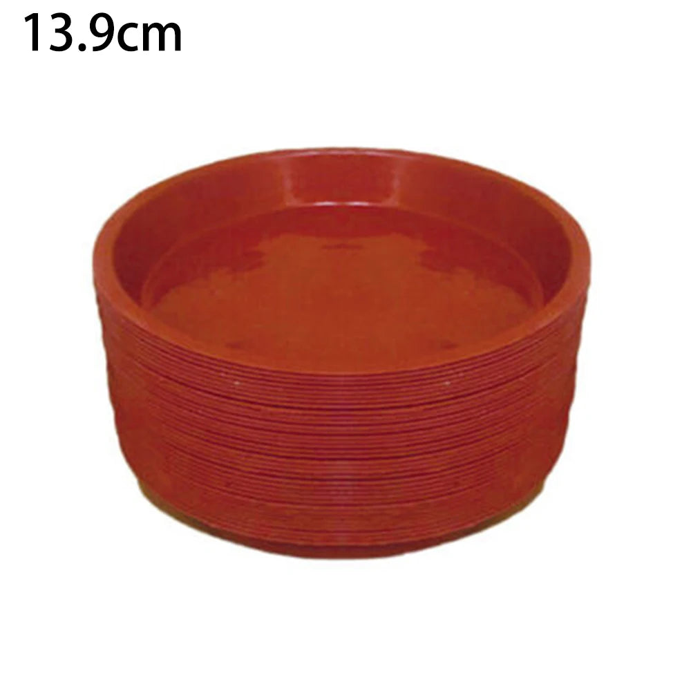 10-Pack Round Plastic Plant Saucer Drip Trays | Pot Water Base