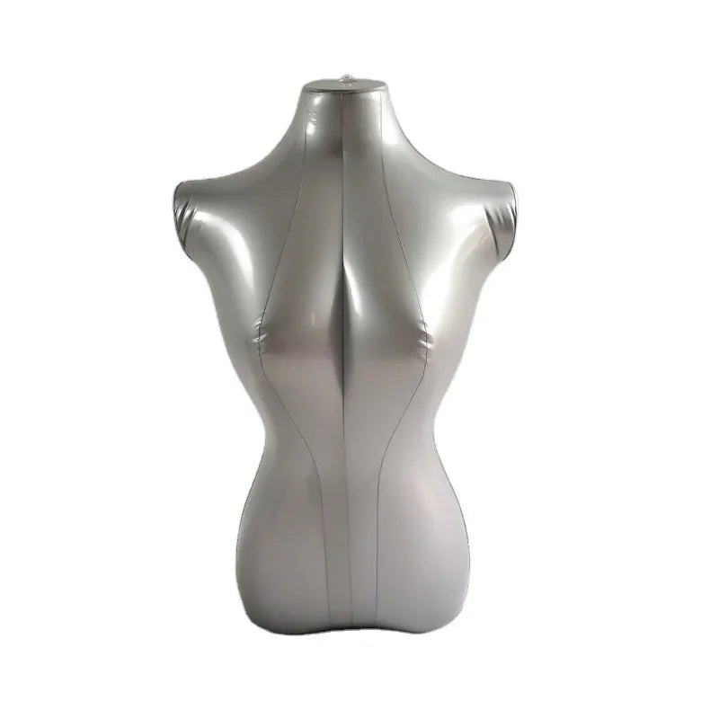 Inflatable Female Torso Model Half Body Mannequin Top Clothing Display Props Peaceful Pleasures Health and Wellness A