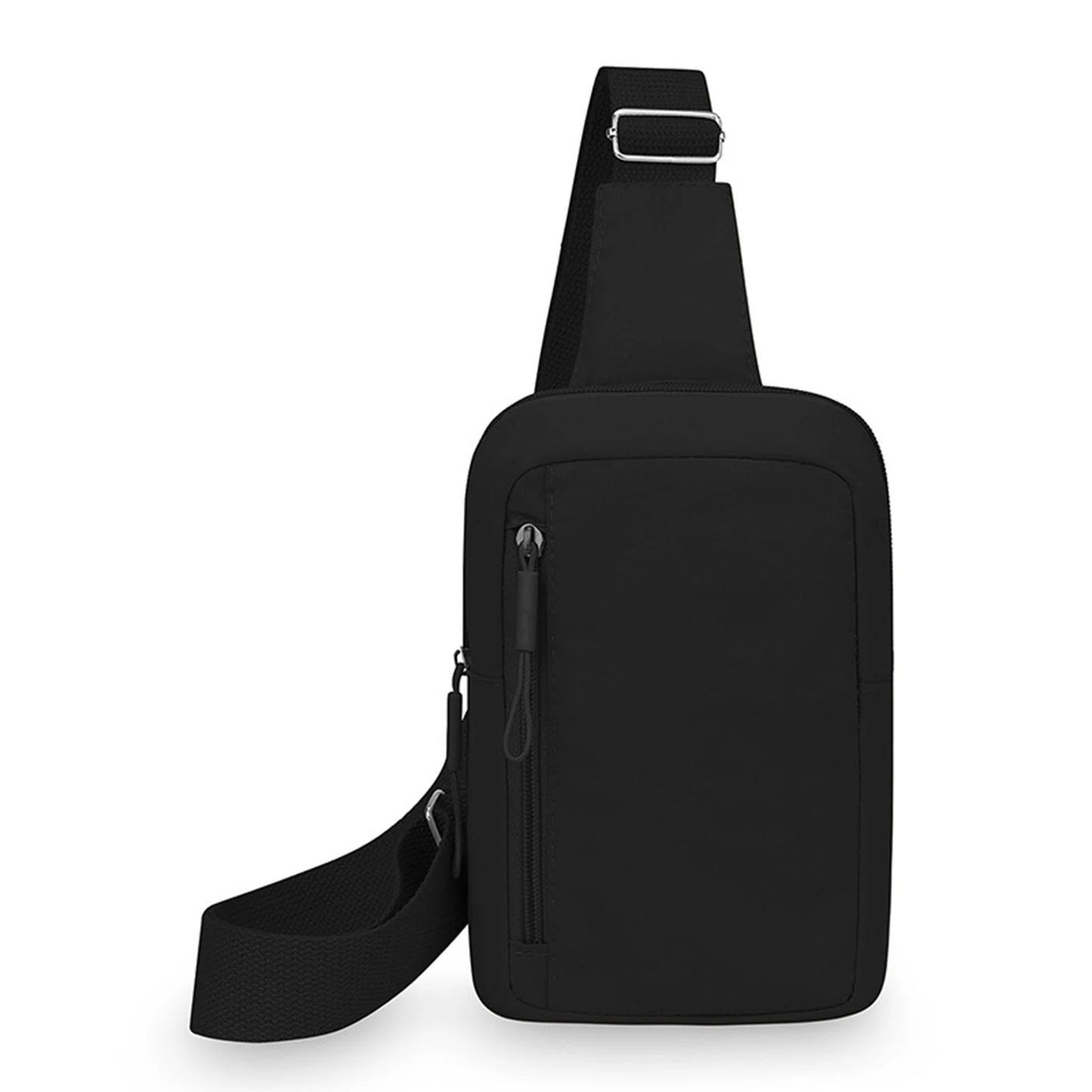 Women's Lightweight Crossbody Bag Water-Resistant Nylon Small Shoulder Bag for Outdoor Activities Travel Peaceful Pleasures Health and Wellness black