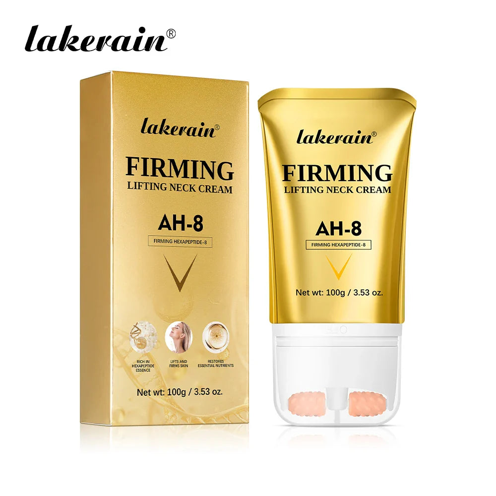 Lakerain AH-8 Firming Neck Cream & Roller – 100g | Moisturizing