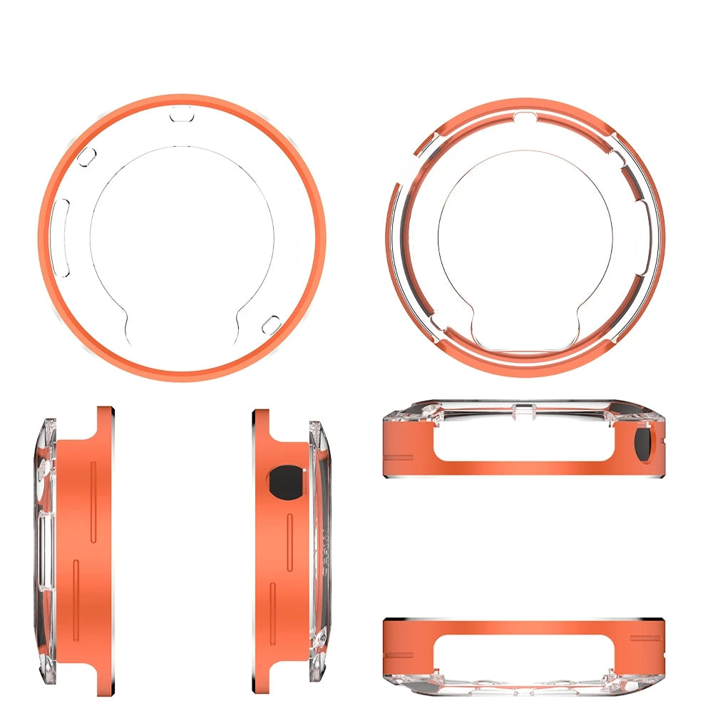 Metal Case For CMF BY NOTHING Watch Pro 3 Smartwatch Minimalist Design With Scratch And Impact Resistance Peaceful Pleasures Health and Wellness Orange