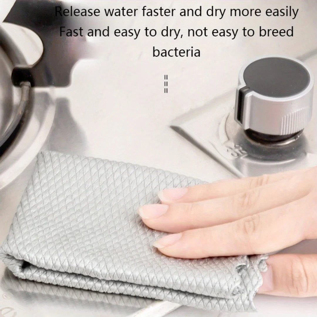 Absorbent Glass & Mirror Cleaning Cloth 25x25cm | Polyester Towel