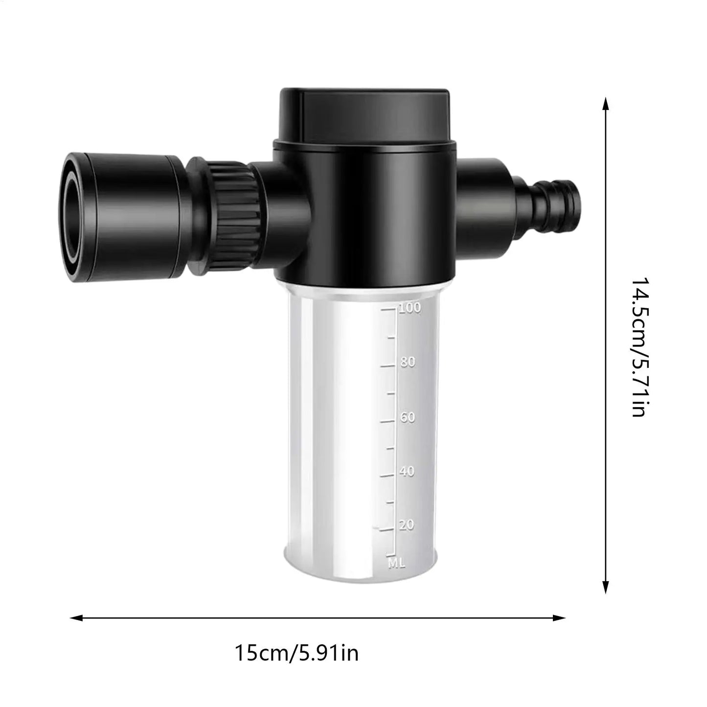 Adjustable Foam Cannon Garden Hose Sprayer | 100ML Foamer