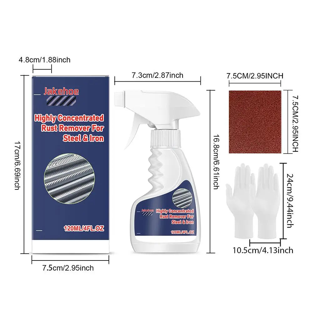 120ML Powerful Rust Remover for Metal Restoration Peaceful Pleasures Health and Wellness