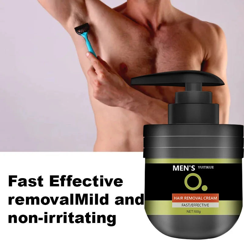 Men's Hair Removal Cream 100g – Gentle, No Irritation Hair Removal Cream Peaceful Pleasures Health and Wellness