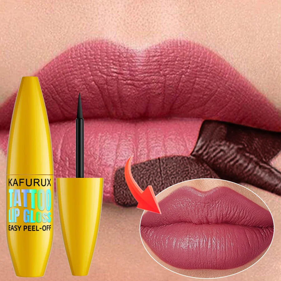 KAFURUX Korean Matte Peel-Off Lip Tint – 7 Colors Lip Stain