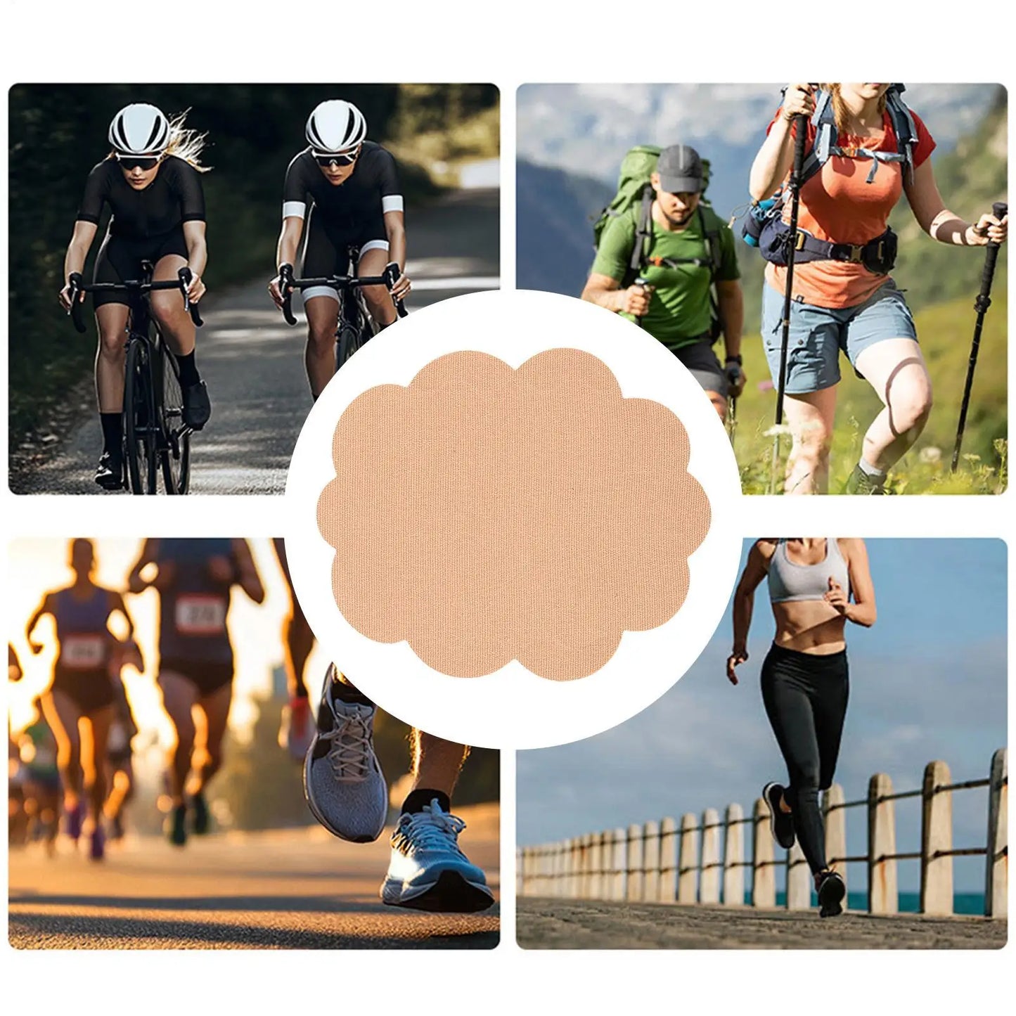 Invisible Anti-Chafe Thigh Patches | 10pc Disposable Body Tape