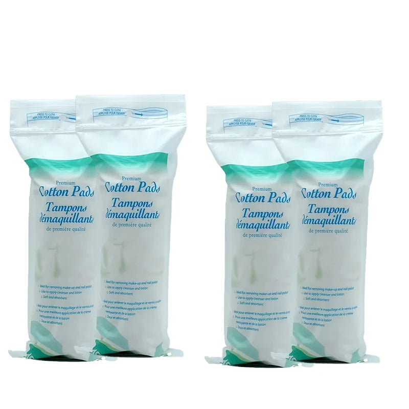 Makeup Remover Pad,Cotton Sandwich Round Makeup Remover Pad Double Effect Cleansing Disposable Makeup Pad 100pcs/200pcs/400pcs Peaceful Pleasures Health and Wellness 4bags
