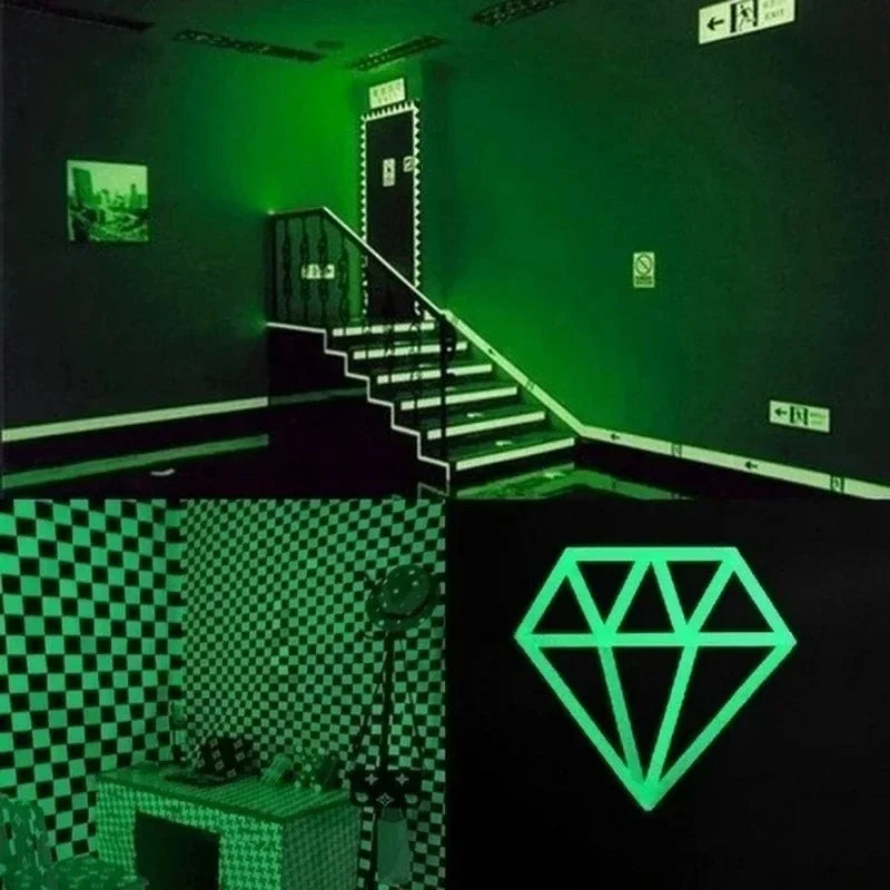 Glow in the Dark Luminous Tape Wall Stickers | Safety & Decor