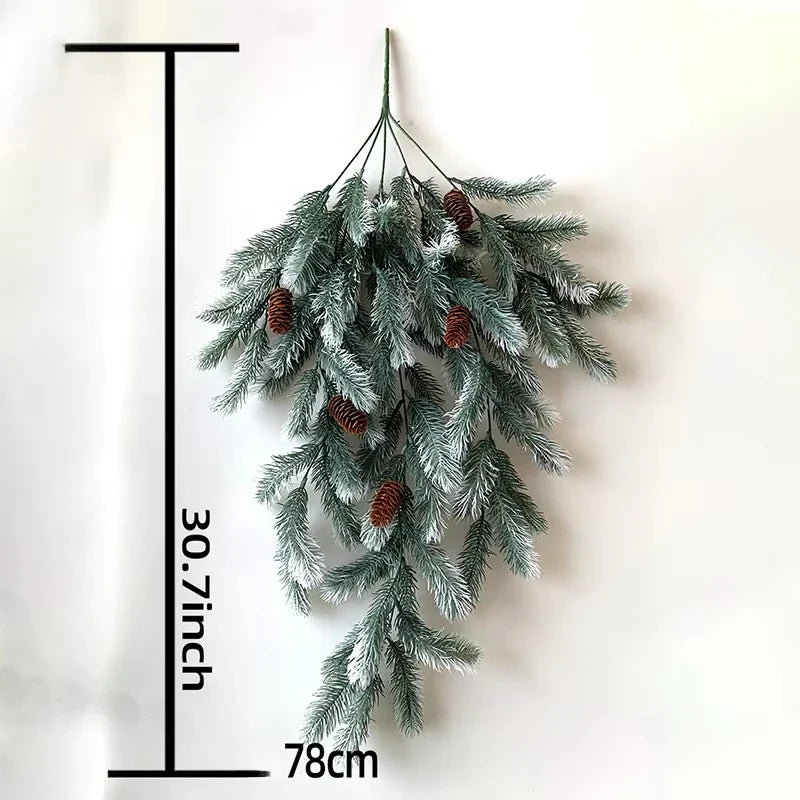 78cm Artificial Pine Christmas Vine Wall Hanging Swag Decor