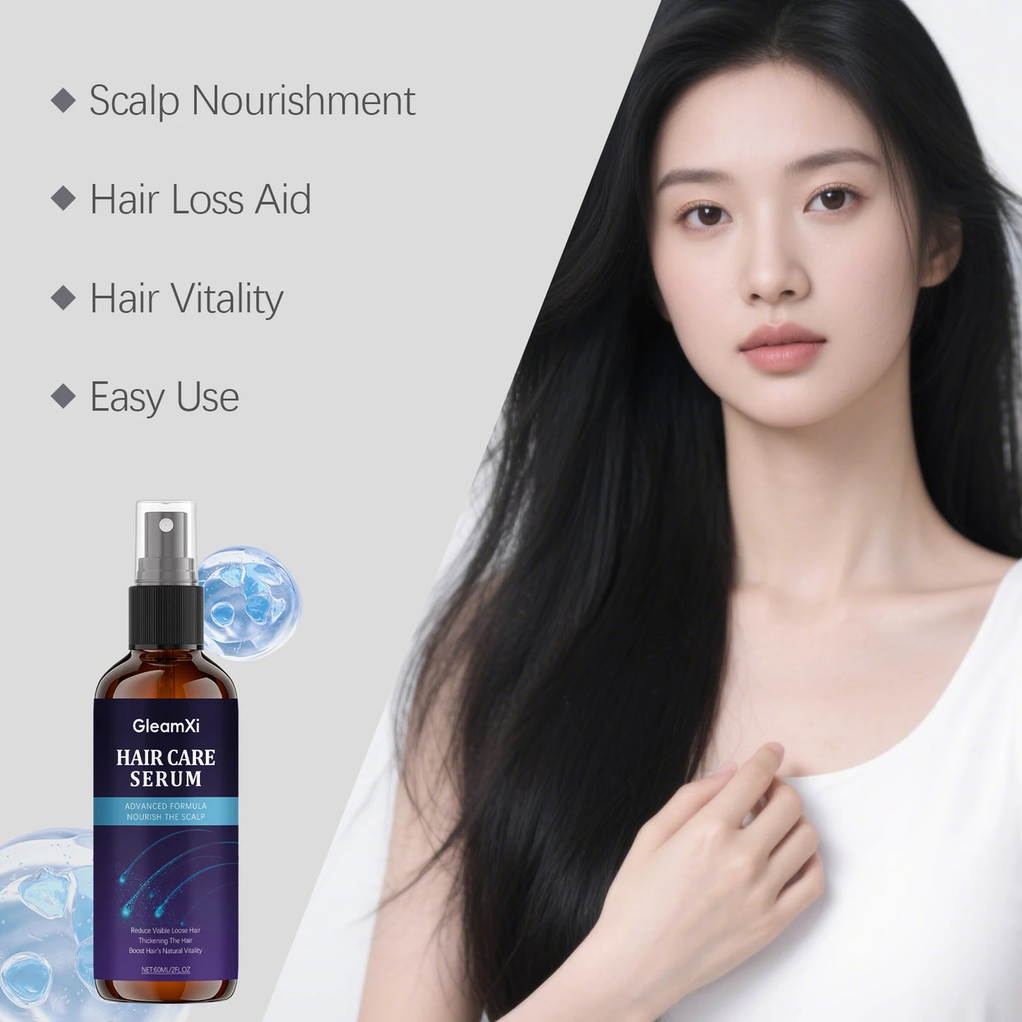 Castor Oil Hair Loss Treatment Oil – Nourish & Silky 60ml