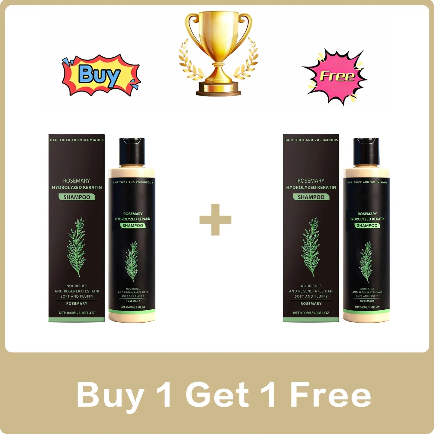 Rosemary Oil Shampoo – Volumizing & Keratin Scalp Care 100ml