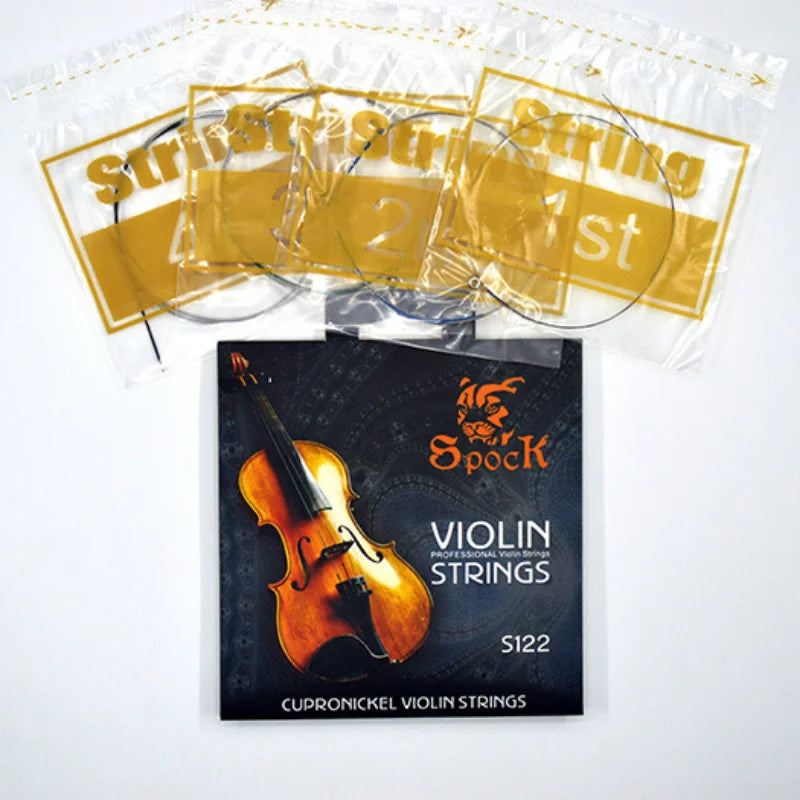 Spock S122 Nickel Silver Violin Strings Fit 3 4 Stainless Steel Core