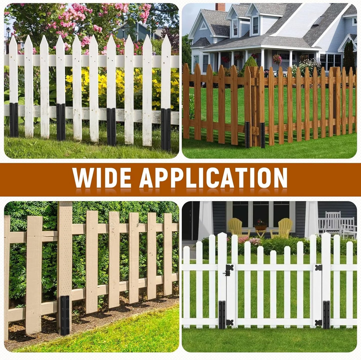 Fence Post Repair Support Stakes Installation Tools Wood Reinforcement