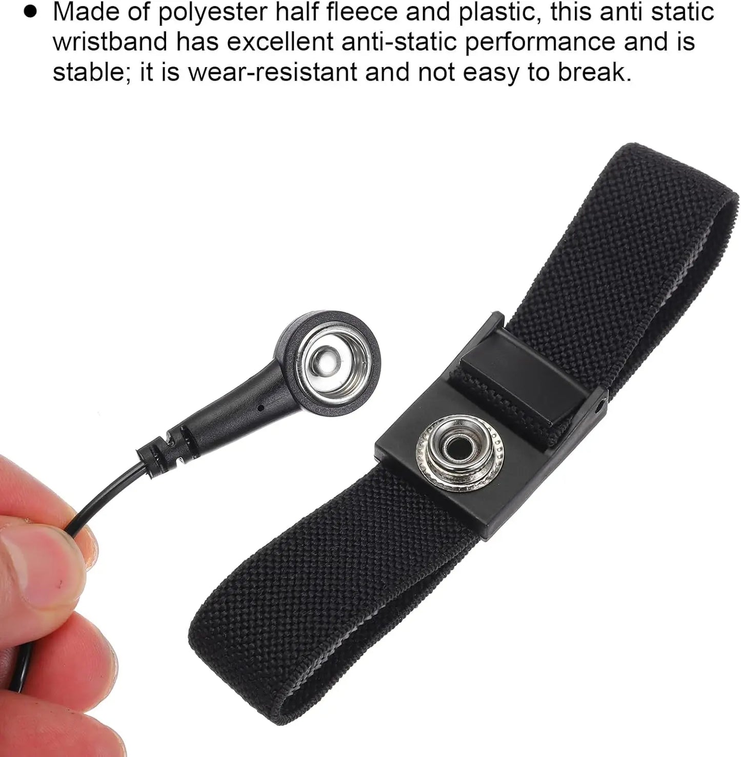 Anti-Static Wrist Strap Grounding Bracelet for Electronics – 2 Pack