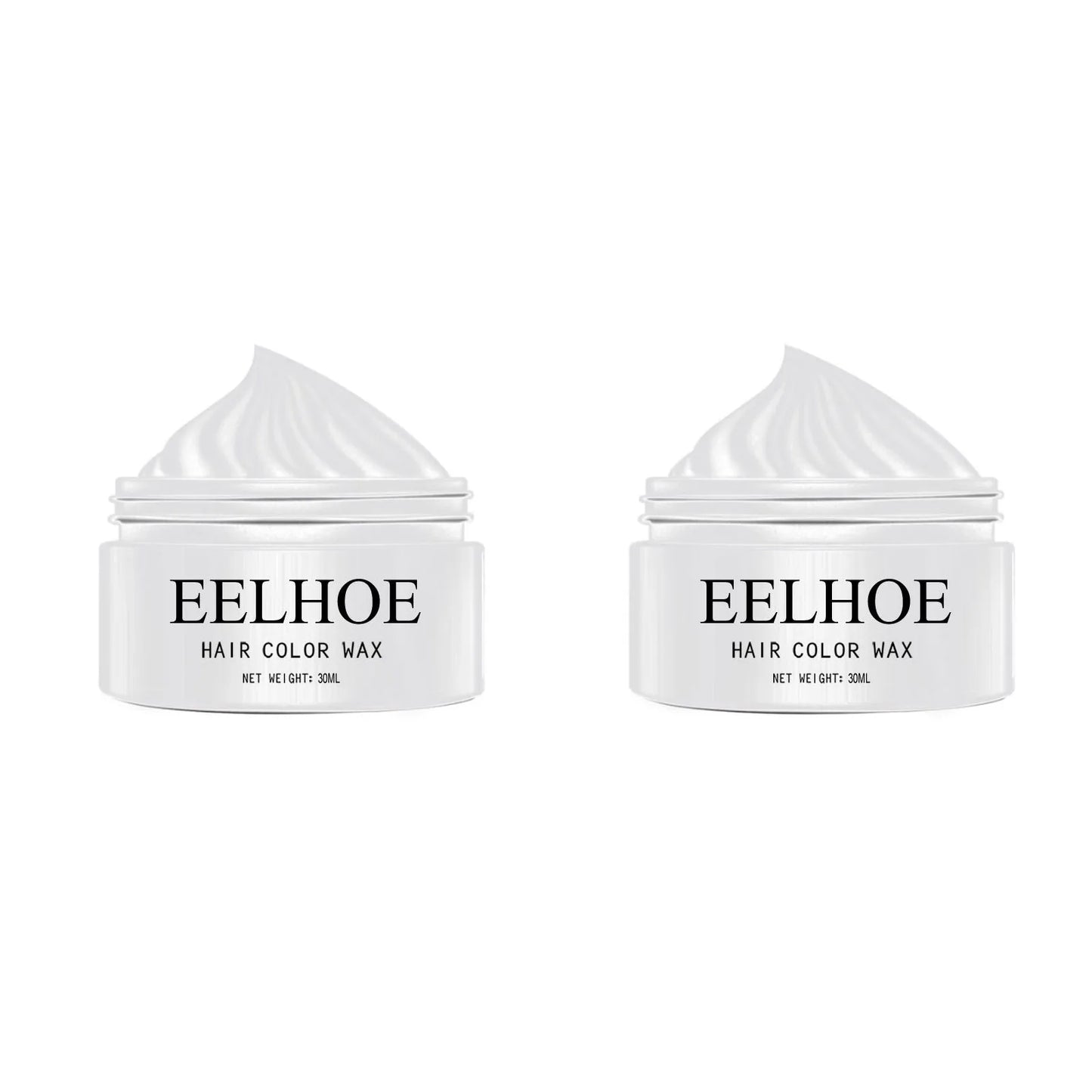 Natural Hair Color Wax Effectively Shaping Hairstyle Easy Coloring Add Personality Color Improve Hair Texture Temporary Hair Wax Peaceful Pleasures Health and Wellness White 30m x 2