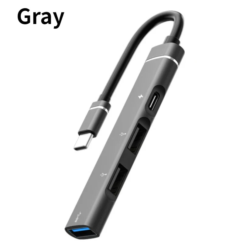 4-Port USB-C Hub 3.0 – 5Gbps OTG Splitter for MacBook & Laptop
