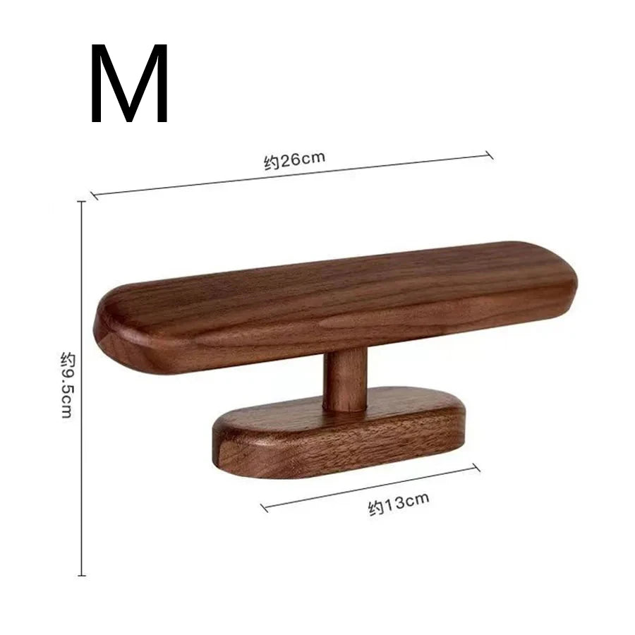 Walnut Watch Bracket Display Holder Jewelry Bracket Chain Anklets Hanger Stand Racks Organizer For Counter Shows Peaceful Pleasures Health and Wellness M