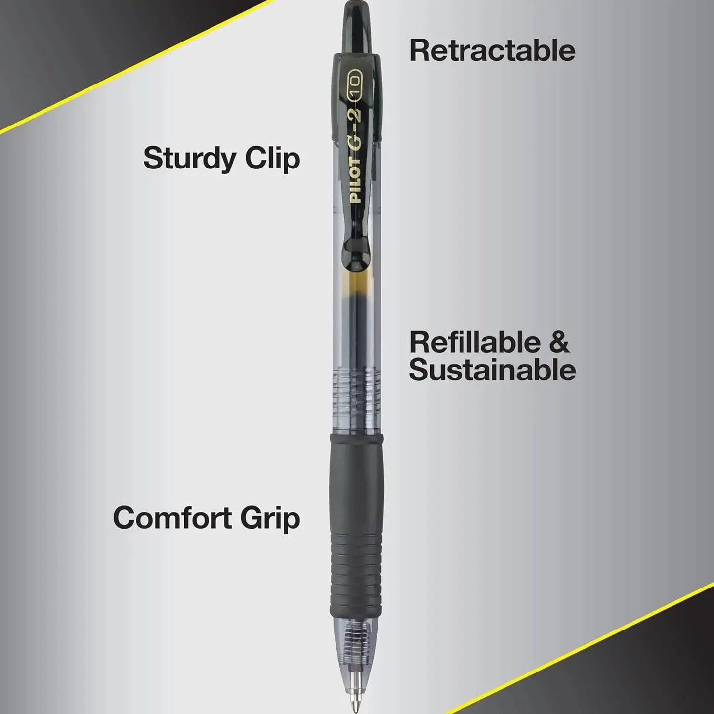 Premium Black Gel Pens, 1.0mm Bold Point, Smooth Writing for Notes & Sketches, Set of 12 Peaceful Pleasures Health and Wellness