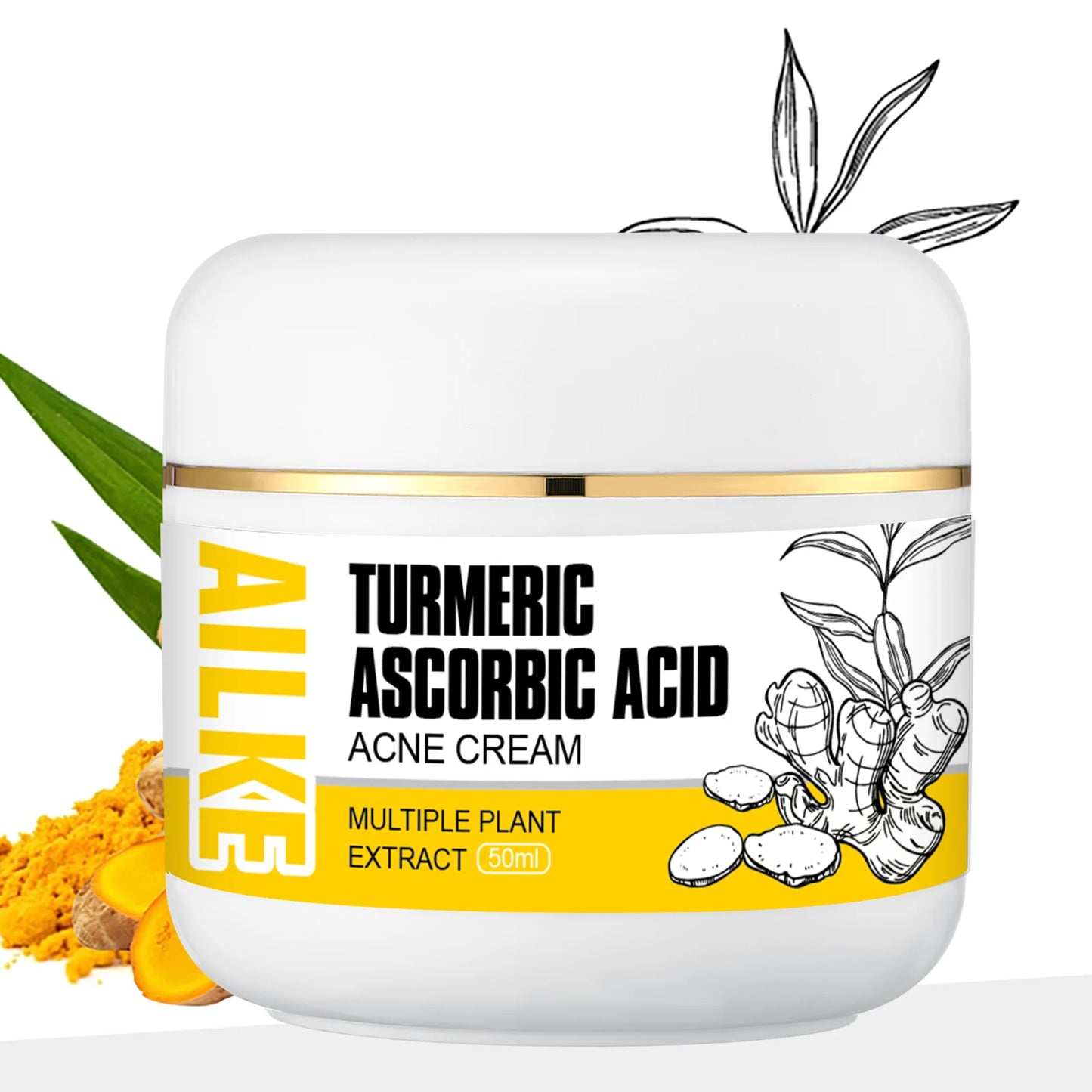 AILKE Organic Turmeric 5-in-1 Skin Care Set | Brighten & Clarify