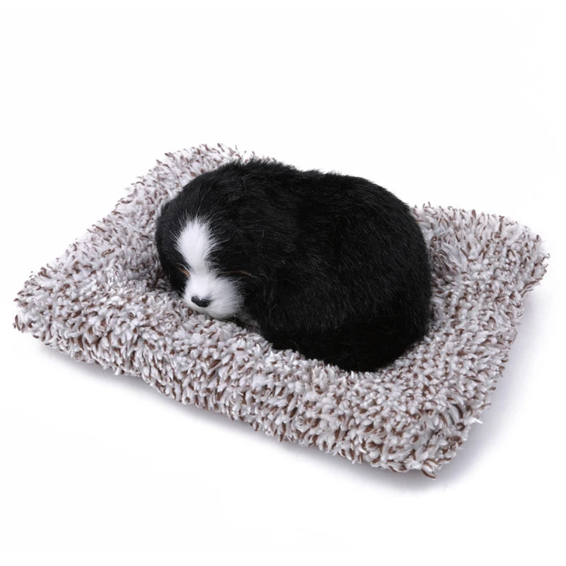 Car Stuffed Toys Lovely Simulation Animal Plush Sleeping Dogs Toy Kids For Car Decor Peaceful Pleasures Health and Wellness as picture 5