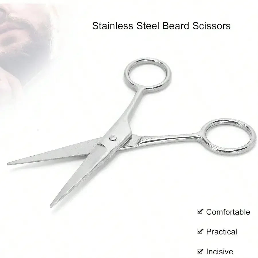 Men's Mustache Trimmer Scissors | Stainless Steel Grooming