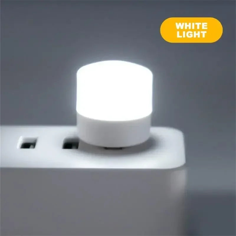 Mini USB LED Night Light – Warm & Cool White Desk Lamp