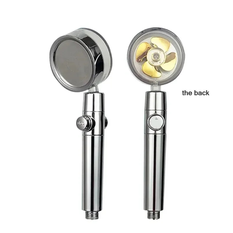 360° Twin Turbo High-Pressure Water-Saving Handheld Shower Head
