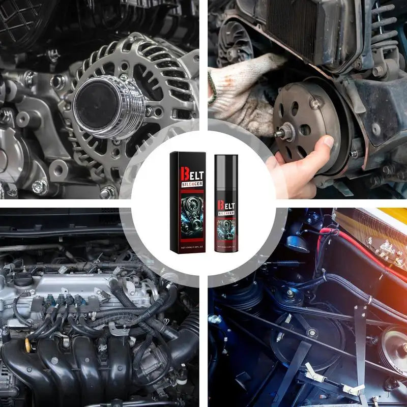 Car Belt Noise Spray Belt Noise Lubrication Protection Spray Auto Engine Belt Silencer Prolongs Belt Life Car Friction Reducer Peaceful Pleasures Health and Wellness