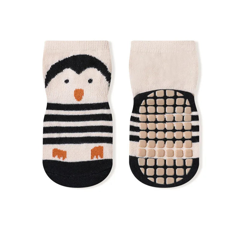 5 Pairs Kids Non-Slip Cartoon Floor Socks | Baby Toddler Kids Non-Slip Socks Peaceful Pleasures Health and Wellness