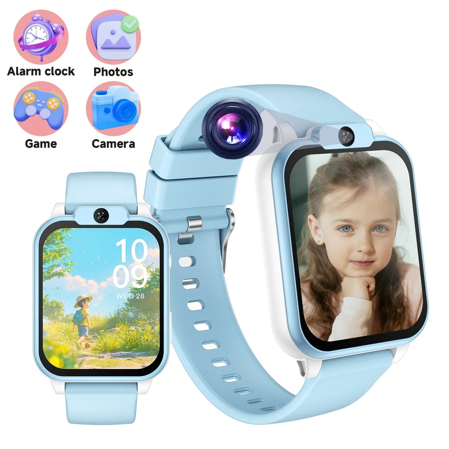 ERUN Kids Smart Watch – Camera, Flashlight & Color Screen